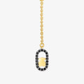 Collar con baño de oro 18 kt sobre plata y espinelas Camille