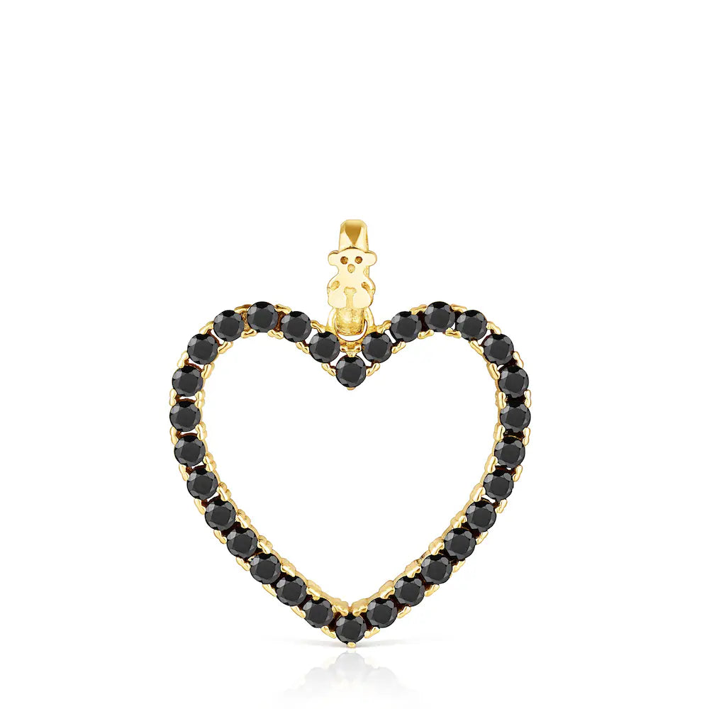 Colgante de corazón con espinelas