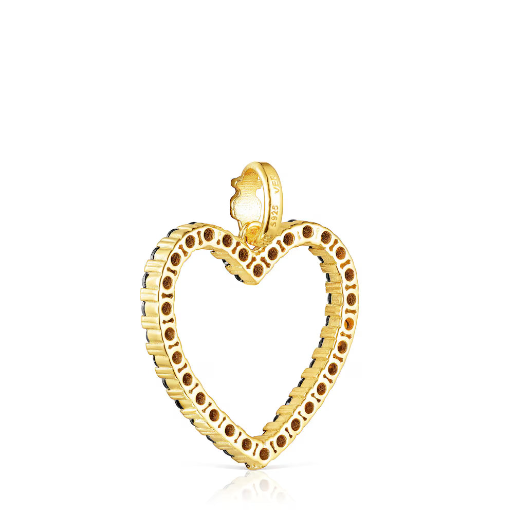 Colgante de corazón con espinelas