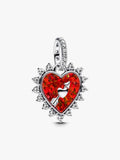 Charm Colgante Corazón Flecha Giratoria