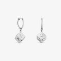 Pendientes de aro de acero y motivo cubo TOUS Charming
