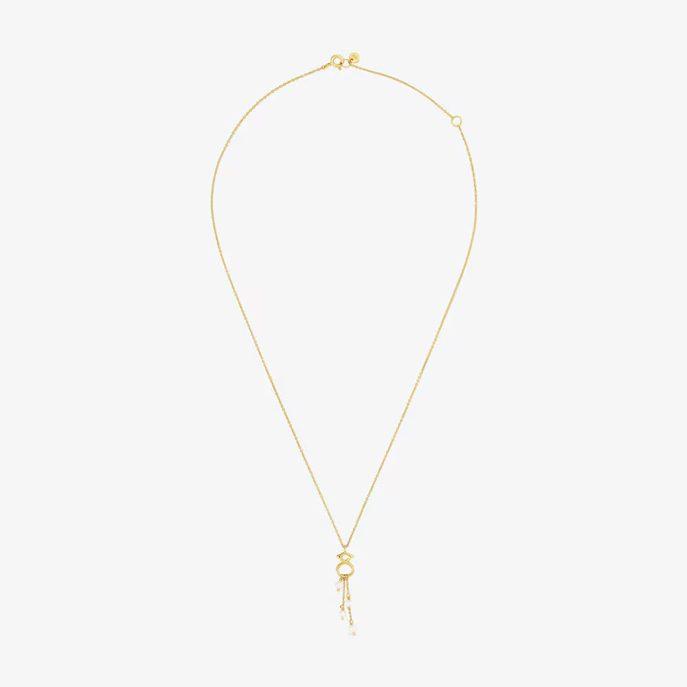 Collar de oro 9 kt, perlas cultivadas y motivo oso 10 mm TOUS Infinity