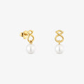 Pendientes de oro 9 kt motivo oso y perlas cultivadas TOUS Infinity