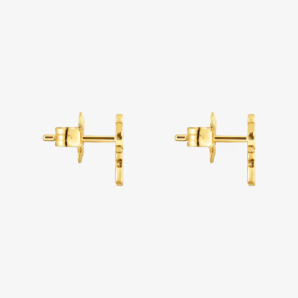 Pendientes con baño de oro 18 kt sobre plata TOUS Sweet 40s