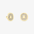 Aretes Oursin Oso Plata Vermeil