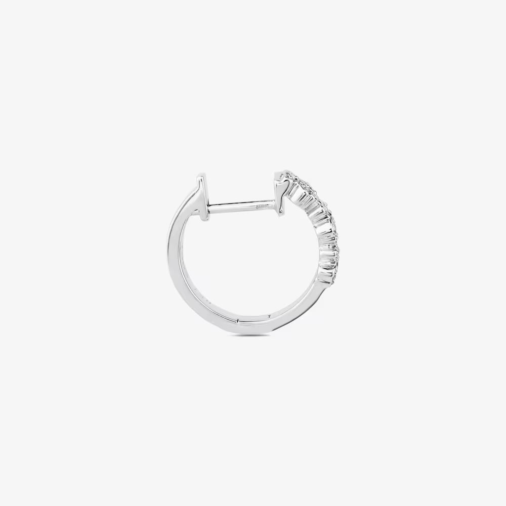 Pendientes aro TOUS Bear de Oro blanco con Diamantes