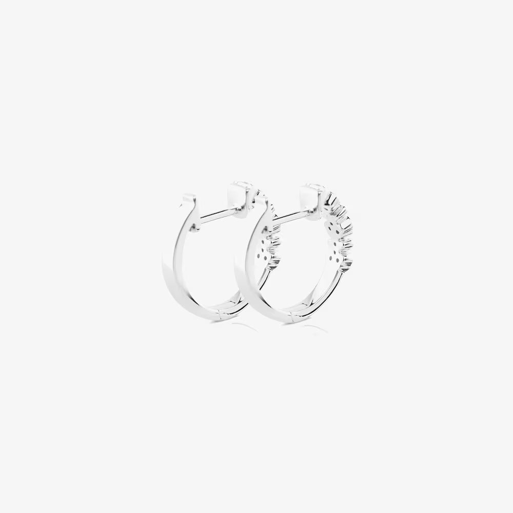 Pendientes aro TOUS Bear de Oro blanco con Diamantes