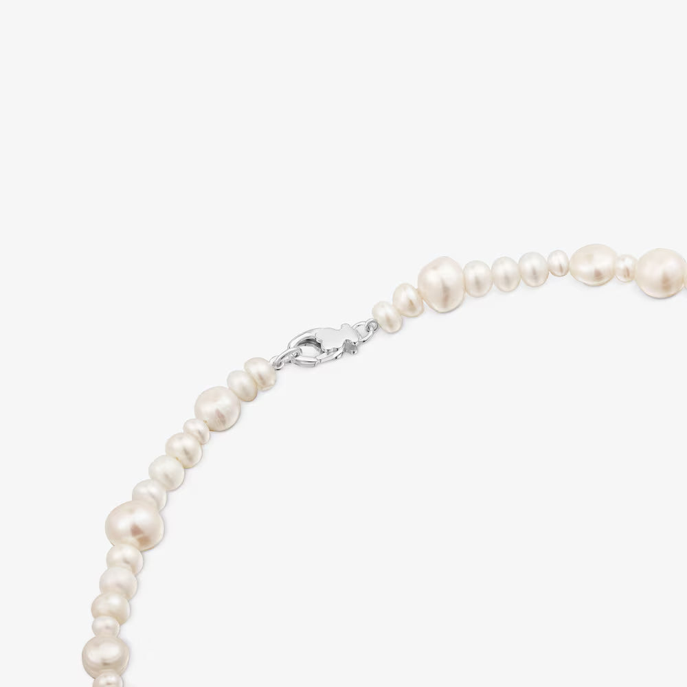 Collar de plata y perlas cultivadas grandes Sweet Dolls